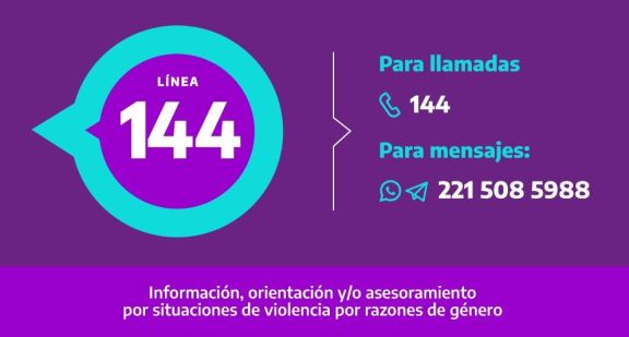 LA LÍNEA 144 BONAERENSE SIGUE ASISTIENDO A VÍCTIMAS DE VIOLENCIA