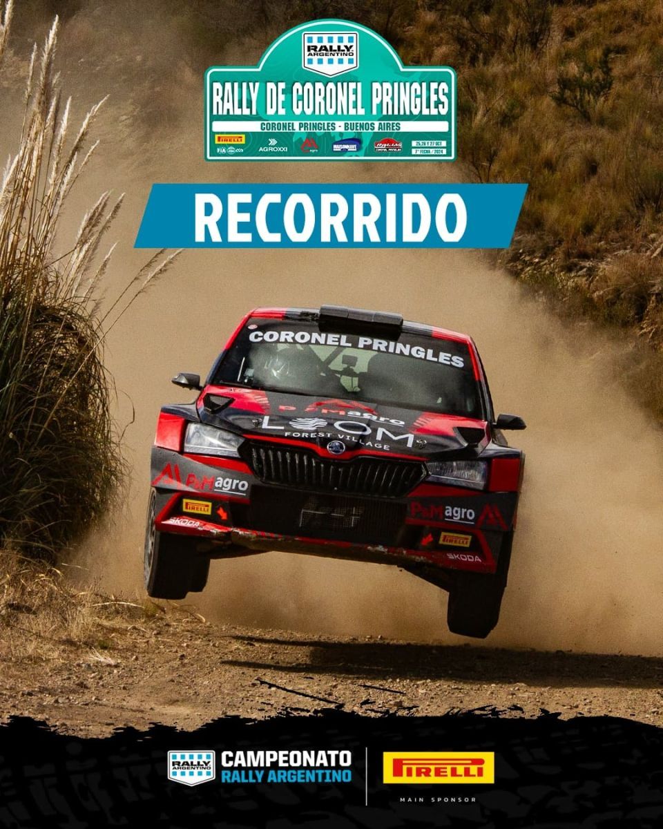 Se presenta el recorrido para el Rally de Coronel Pringles 2024
