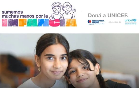 La campaña “Sumemos Muchas Manos por la Infancia” recaudó $66.052.439,23