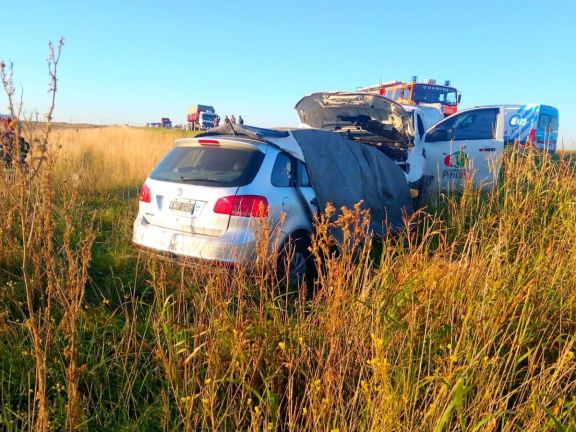 Tragedia en Ruta 33: Tres personas murieron en un fuerte choque cerca de Guaminí