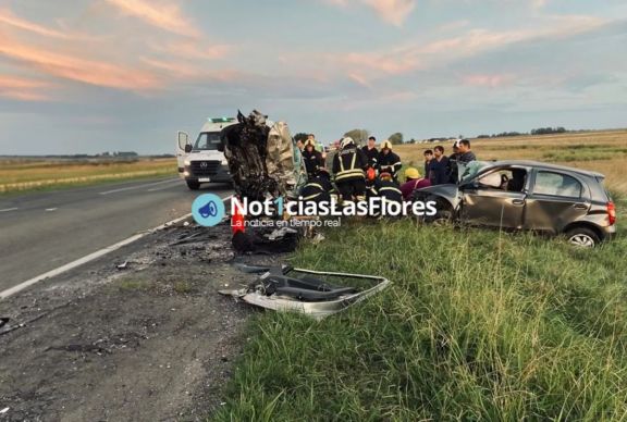 Las FloresTragedia en Ruta 3: cuatro personas fallecieron tras un violento impacto frontal 