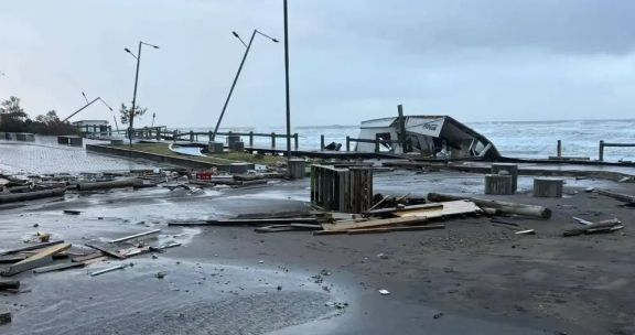 Monte Hermoso con pérdidas millonarios tras el paso arrasador de la ciclogénesis