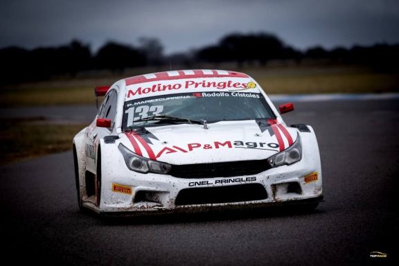 Gran actuación de Mariezcurrena en el Top Race : el pringlense se metió en el Top 10 bajo la lluvia