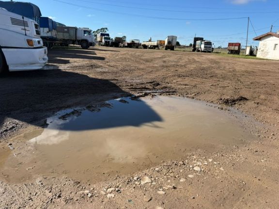 Se trabajará en el piso de la playa de camiones