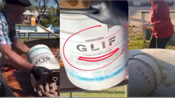 La Colina: admiten uso de bidón de agroquímico en festejo